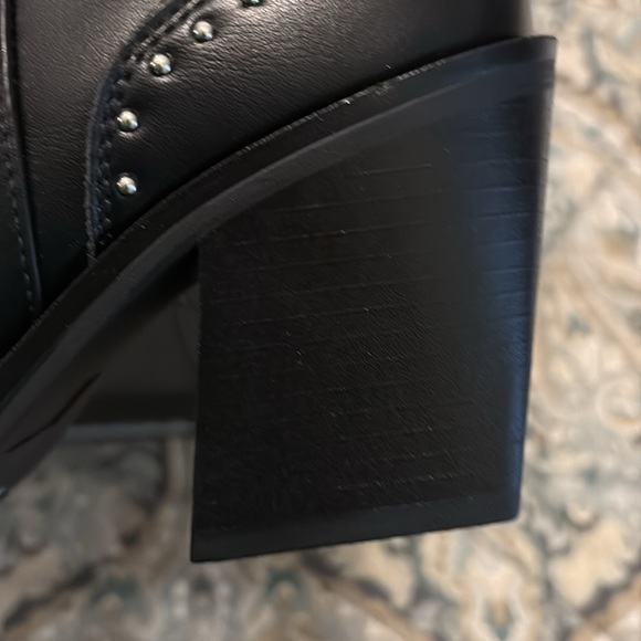 Studded Black Ankle Boots - Picture 6 of 8